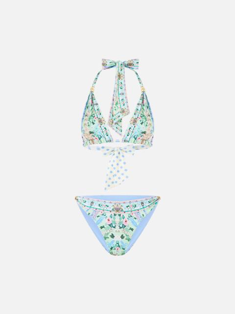 SOFT THICK TIE TRI BIKINI SET WITH TRIMS