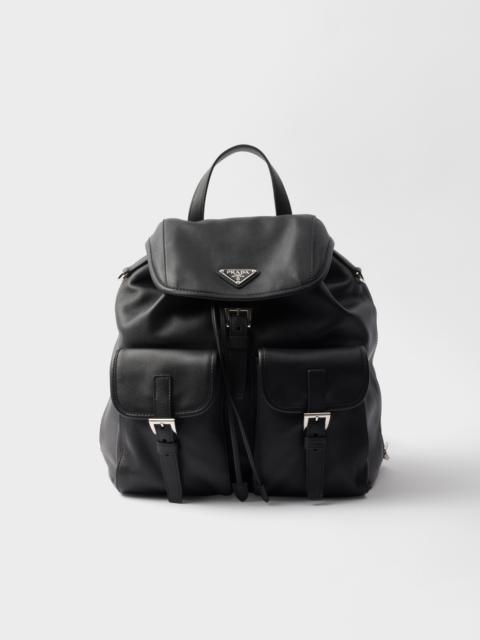 Medium leather backpack