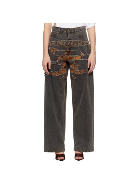 Gray Paris' Best Patch Jeans