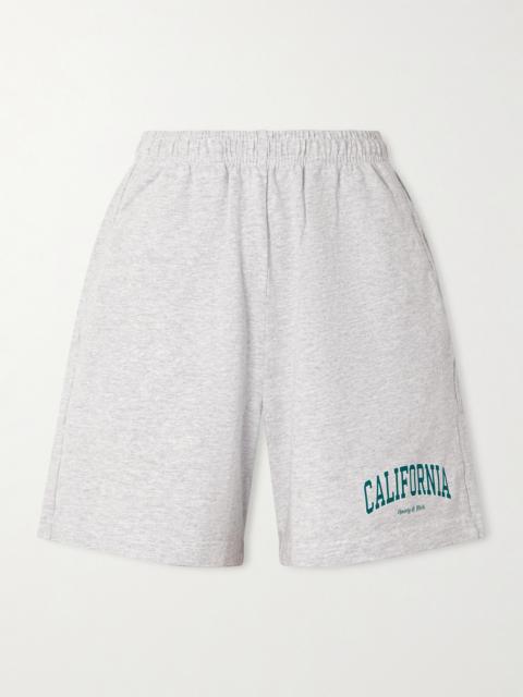 California Printed Cotton-blend Jersey Shorts