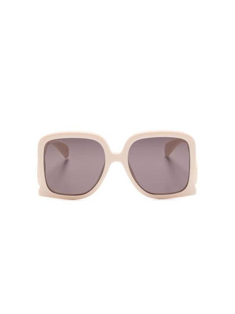 oversize-frame sunglasses