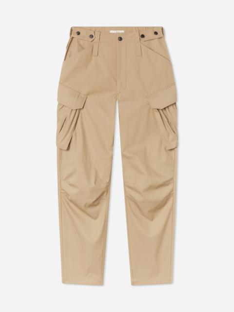 Military Cargo Pant in Cotton Twill- Camel