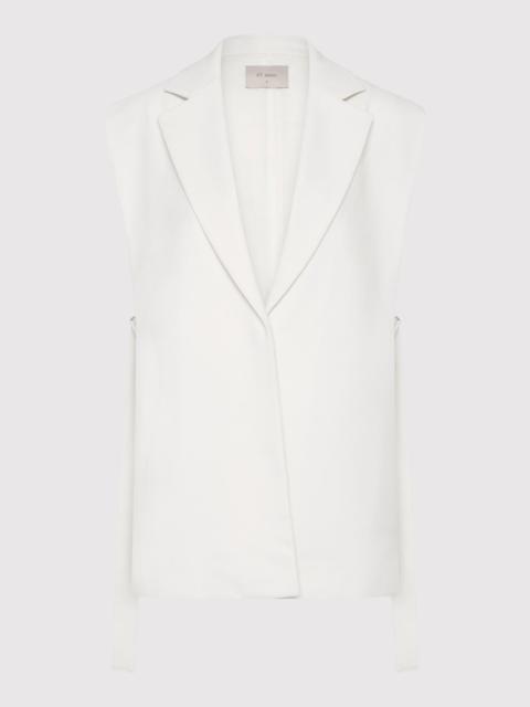 Relaxed Side Tie Vest - Off White
