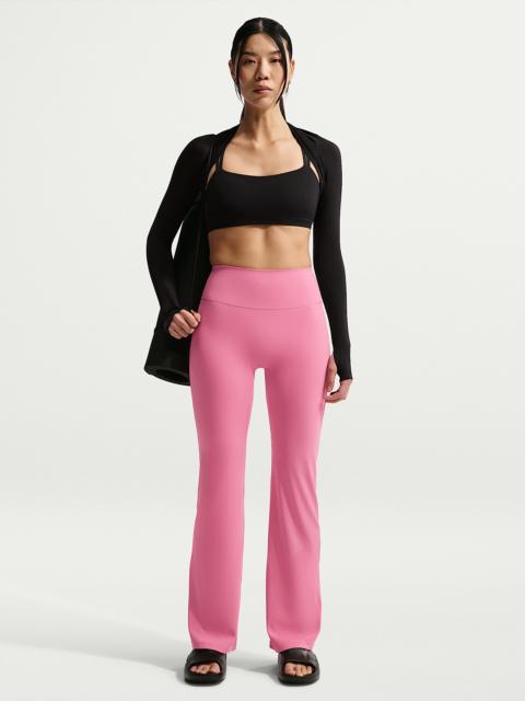 Nike Zenvy Women's High-Waisted Flared Leggings with No Front Seam