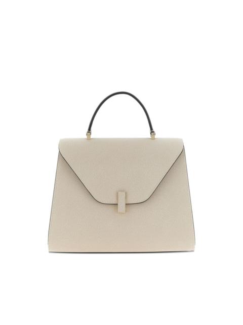 large Iside flap leather tote bag