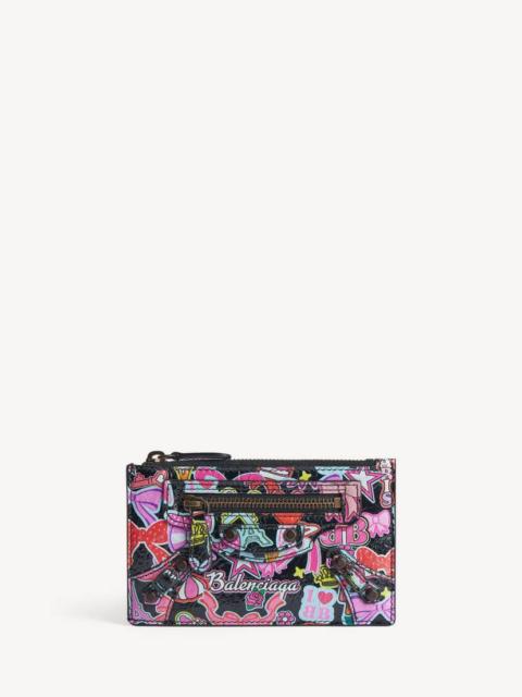 Women's Le City Long Coin And Card Holder in Black/multicolor
