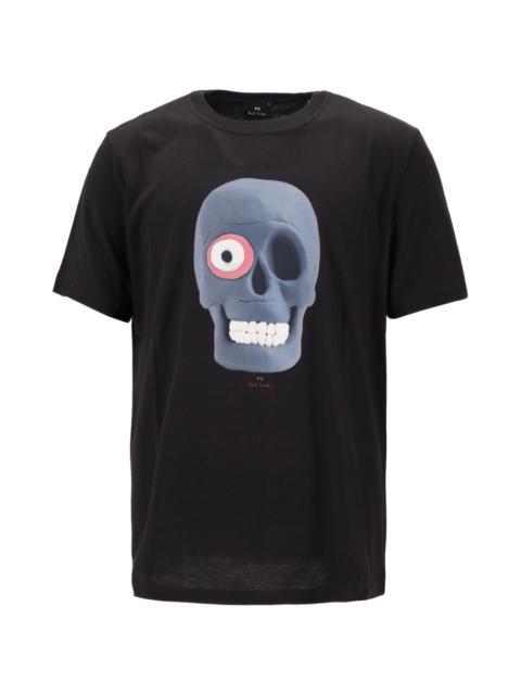 skull-print T-shirt