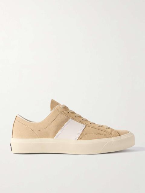Cambridge Leather-Trimmed Suede Sneakers
