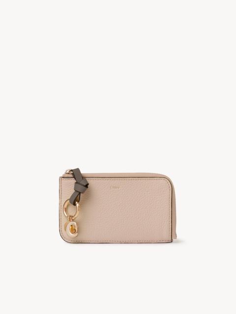 ALPHABET WALLET IN GRAINED LEATHER