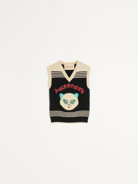 LE CHAT DE LA MAISON EMBROIDERED GILET