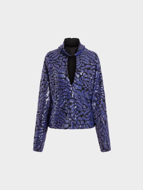 OLAMO TOP IN LACE SEQUIN