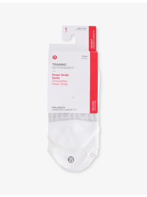 Power Stride pack of three stretch-woven socks
