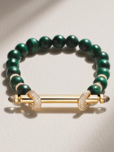 Chakra 18-karat Gold Multi-stone Bracelet