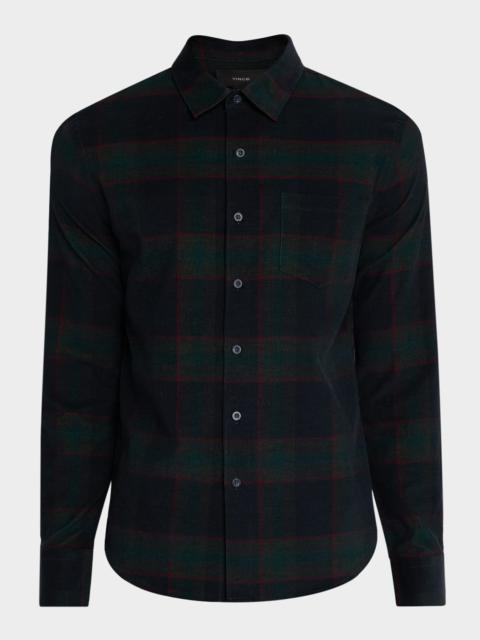 Men's Holme Plaid Cotton Button-Down Shirt