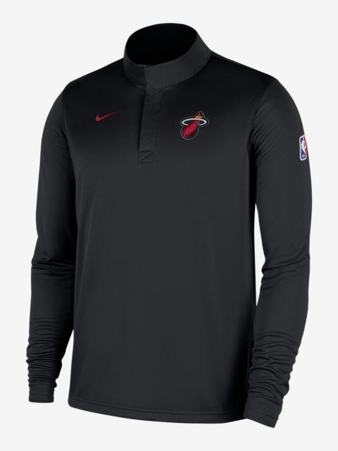 Miami Heat Men's Nike Dri-FIT NBA 1/4-Zip Long-Sleeve Top