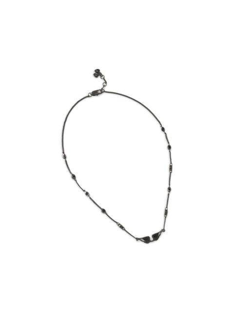 crystal-embellished chain necklace