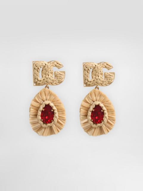 Logo clip earrings