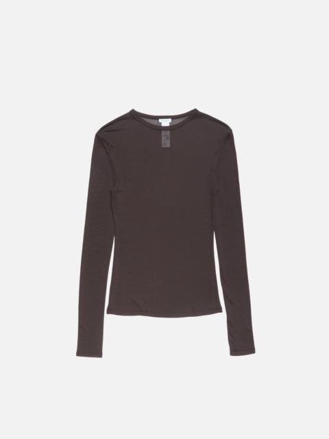 Thin long-sleeve t-shirt - Dark brown