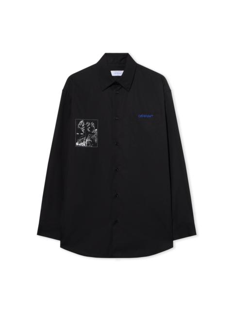 Faded Painting Over Shirt