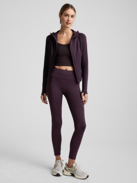 Pacer Fleece-Backed Zip Pocket Full Length Legging