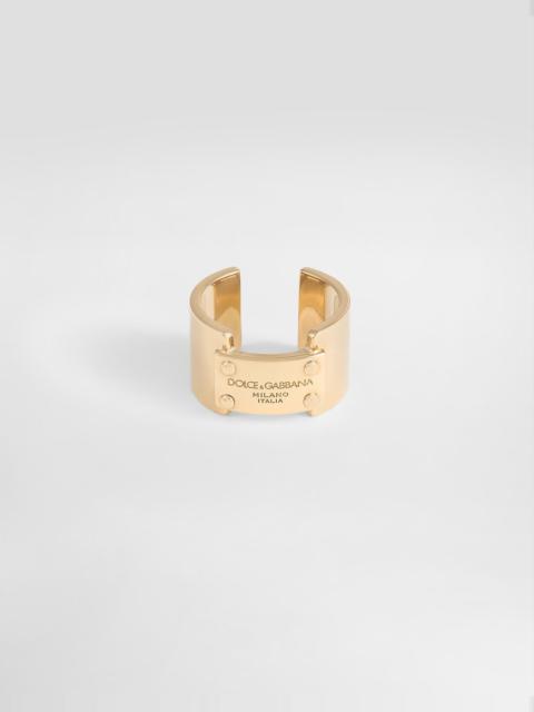 Ring with Dolce&Gabbana logo tag