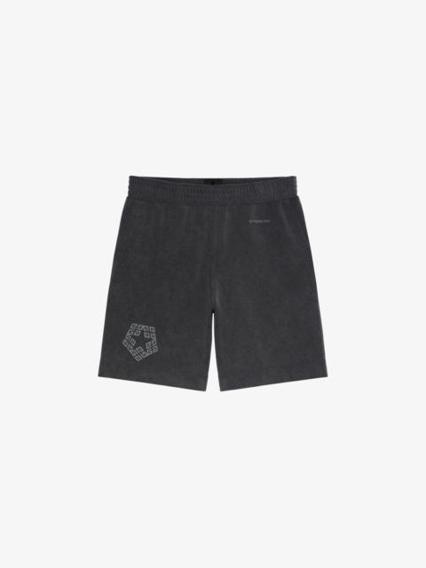 BERMUDA SHORTS IN PRINTED FELPA