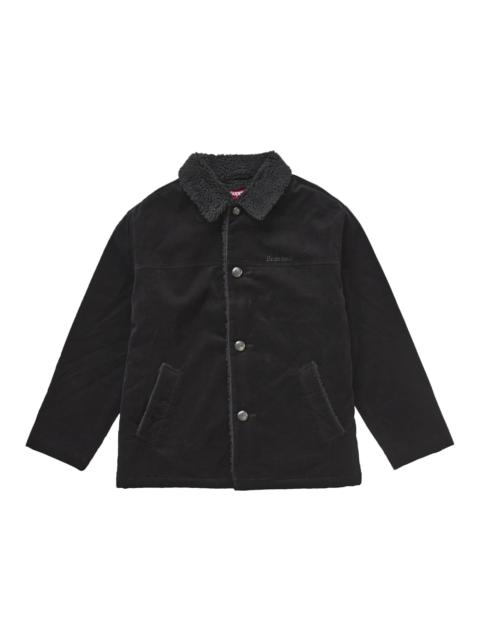 Supreme Kindermann Uncut Corduroy Car Coat Black