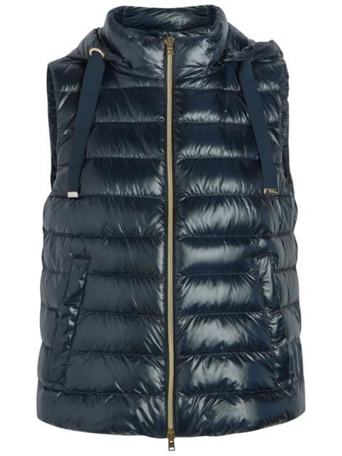 Herno Padded Hooded Glossed Shell Gilet
