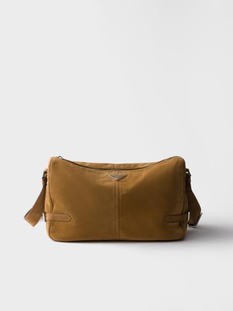 Suede shoulder bag