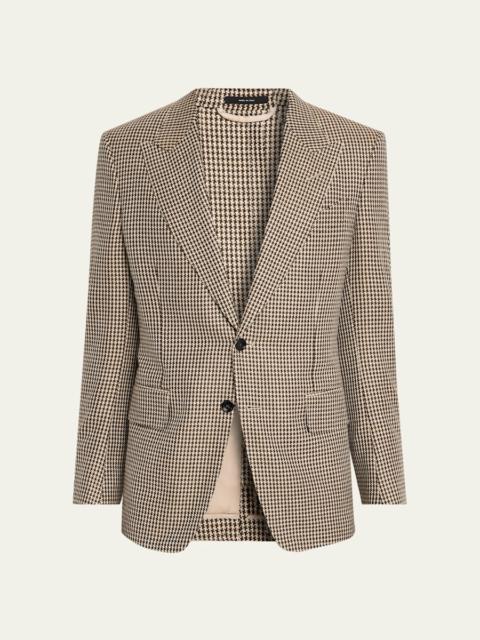 Men's Shelton Pied de Poule Single-Breasted Sport Coat