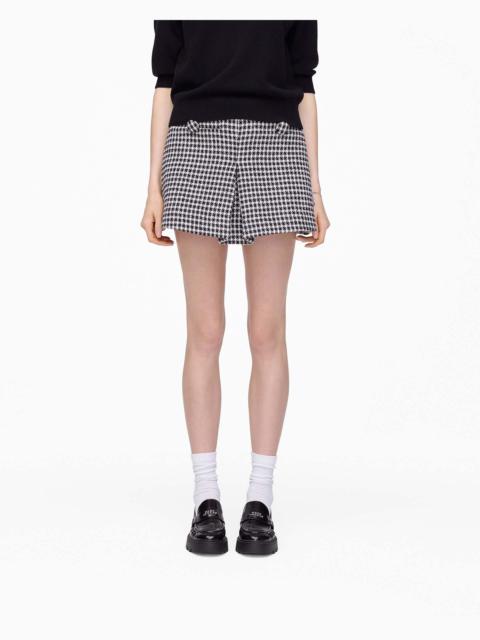 GINGHAM TWEED MINI SKIRT
