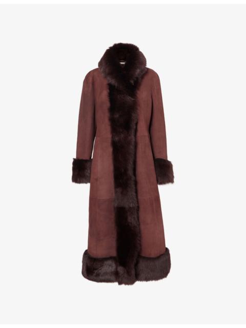 Kaia Toscana Shearling Long Coat