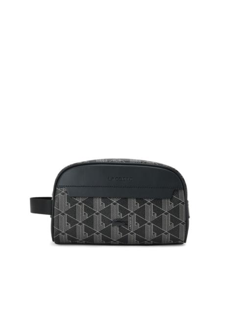 monogram-pattern wash bag