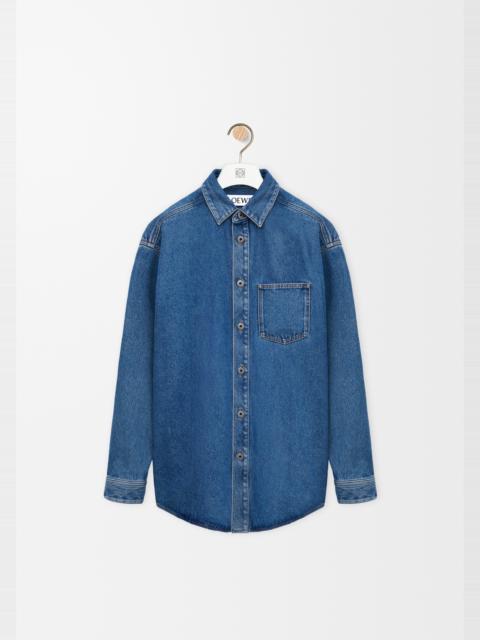 Anagram overshirt in denim
