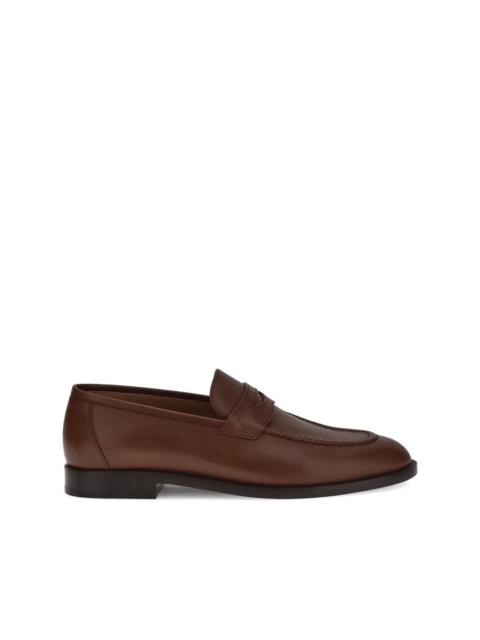 moccasin-stitched loafers