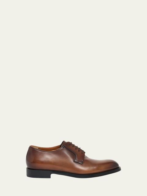 Men's Leather Lace-Up Derby Loafers