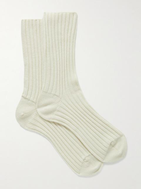 Ribbed Cashmere Socks