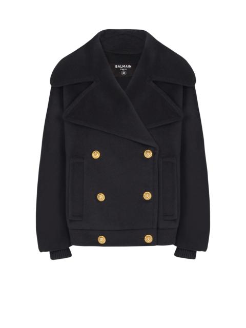 Wool 4-buttons pea coat