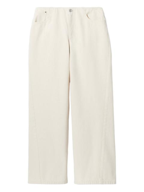 straight-leg trousers