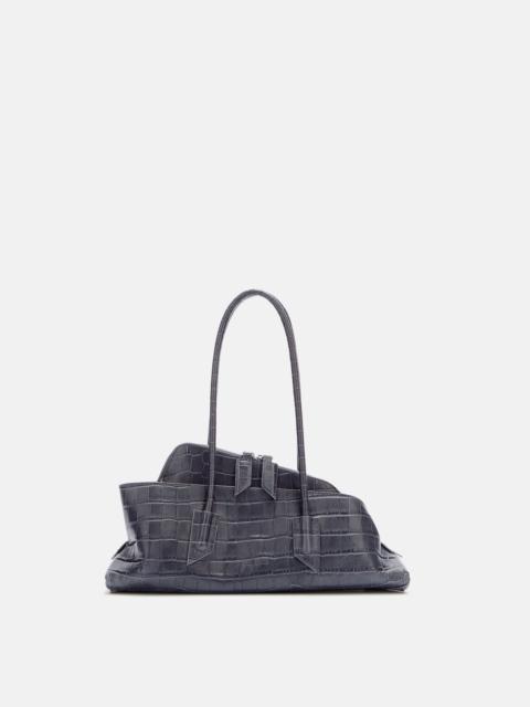''LA PASSEGGIATA SMALL'' DARK GREY TOP HANDLE