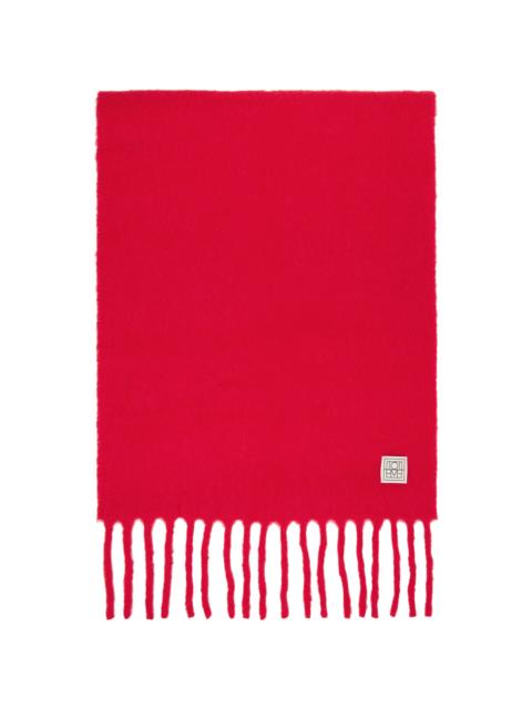 Red Fuzzy Scarf