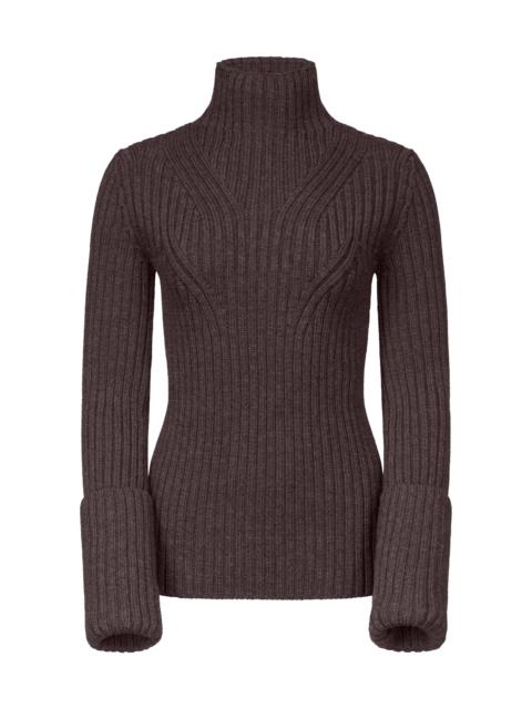 Astrid Ribbed Wool Sweater brown