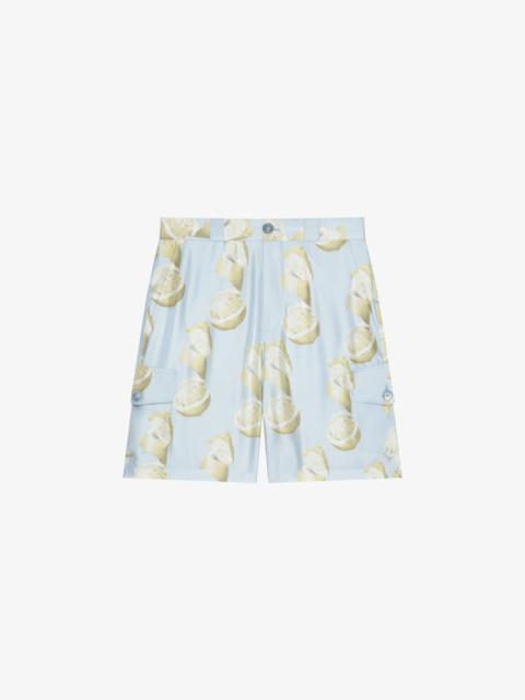 PRINTED BERMUDA SHORTS IN SILK