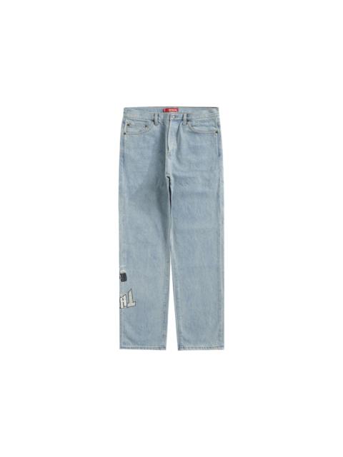 Supreme Thrasher Regular Jean Washed Blue