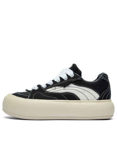 (WMNS) Li-Ning Puff Platform 'Black Beige' AZGT026-5