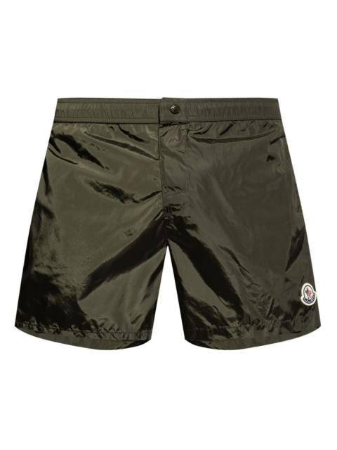 logo-patch swim shorts