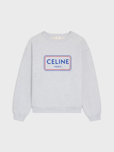 loose sweatshirt IN cotton fleece