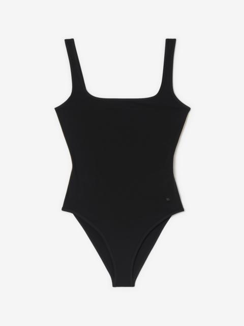 Check Trim Swimsuit