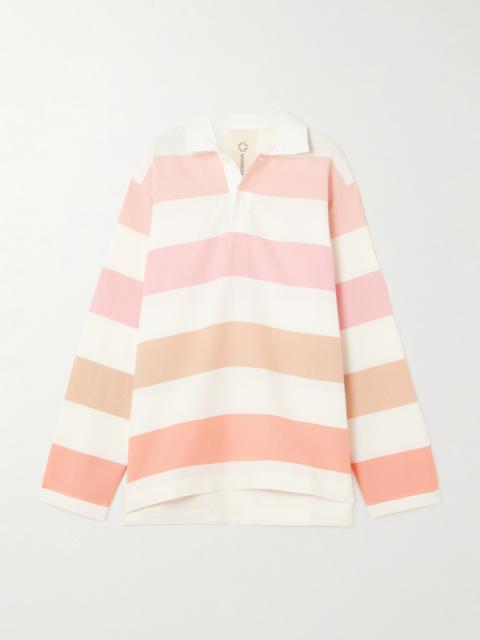 Striped Dégradé Cotton-jersey Polo Shirt