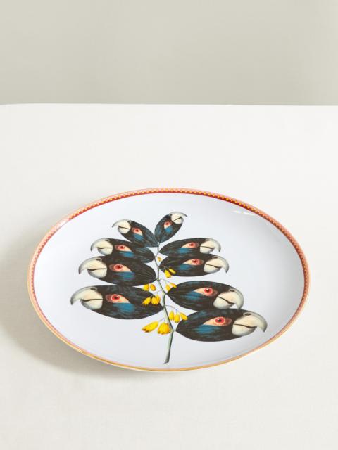 + Beto Val Gold-plated Porcelain Plate